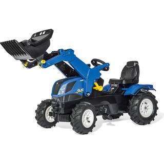 Rolly Toys Farmtrac New Holland med lufthjul og frontlæsser