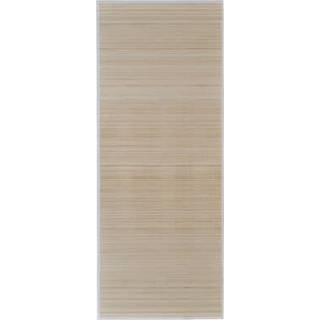 tæppe 160x230 cm bambus naturfarvet