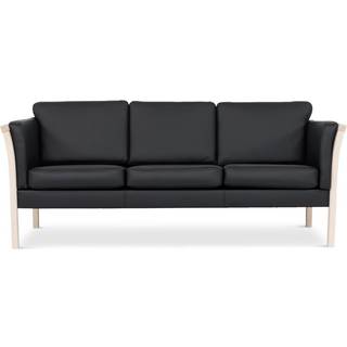 Dragør 3 pers. sofa - Sort tekstillæder