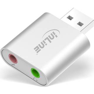 InLine USB-A Lydkort - Aluminium