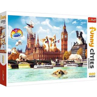 Hunde i London - Funny Cities - 1000 brikker
