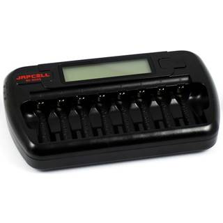 Japcell BC-800S lader med LCD display - til 8 stk. AA / AAA batterier (ekskl. batterier)
