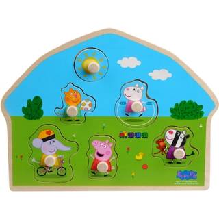 Barbo Toys Peppa Pig-formet træpuslespil - Playground