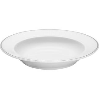 Pillivuyt Plate deep Vienne Plissé 22 cm White/Platinum