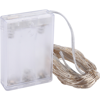 Lyskæde / Led-kæde 10meter - 100st gule pærer