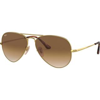Ray - Ban Unisex RB3689 AVIATOR METAL II 914751 Solbriller Metal Guld Pilot Normal Skygge