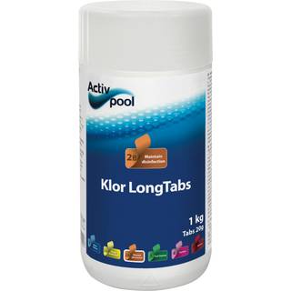 ActivPool Klor LongTabs 20g 1kg, Langsomklor tabletter