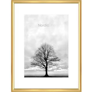 Ramme Nordic Line Minimal Messing - A4