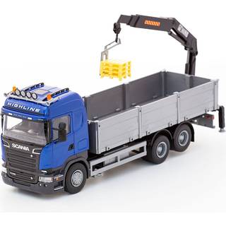 Emek legetøjsbil lastbil scania rød 1:25