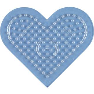 Hama Perleplade Midi - Hjerte Lille 8x7 cm   - Gennemsigtig (236TR)