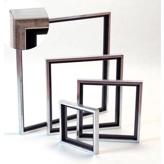 Svæveramme træ antik-silverlook 20 x 60 cm