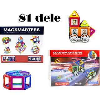Magsmarters byggesæt 51 dele + 30 dele