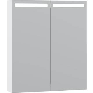 Scanbad Mido+ Top Spejlskab 70x60 cm m/2 låger - hvid mat