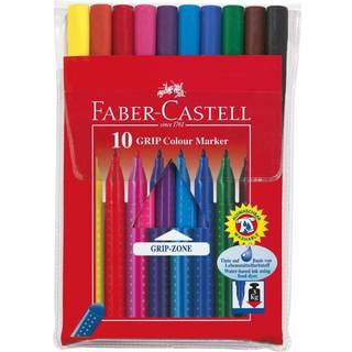 Faber Castell - 10 stk soft grib farve tusser*