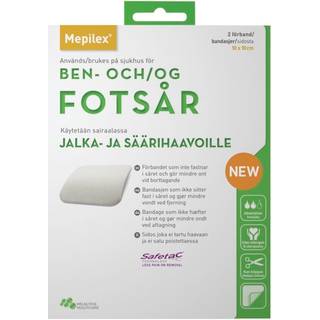 Mepilex med Safetac 10 x 10 cm Medicinsk udstyr 2 stk