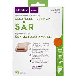 Mepilex border flex 7,5x7,5cm Medicinsk udstyr 3 stk