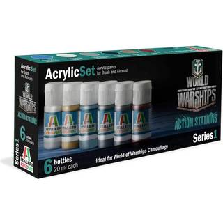 Acrylic set with 6 colors useful for all WoWs