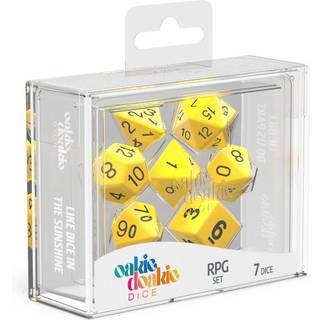 Solid Yellow - Polyhedral Rollespils Terning Sæt - Oakie Doakie Dice