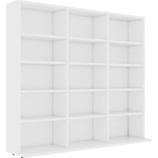 cd-reol 102x23x89,5 cm konstrueret træ betongrå