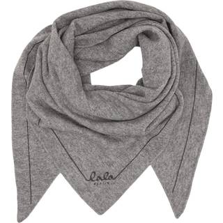 Lala Berlin tørklæde - Triangle Solid Logo M city middlegrey melange