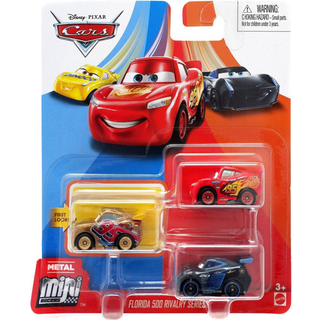 Cars Miniracerbiler 3-pak - Assorteret
