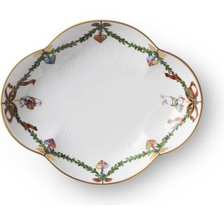 Royal Copenhagen Stjerne Riflet Jul fad 17,5 cm