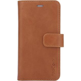 RadiCover 2-in-1 - iPhone 8/7/6/6s - Ægte Læder Cover - 86% Strålingsbeskyttelse - Brun