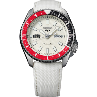 Seiko 5 Sports Street Fighter 'Ryu' Automatic White Dial White Nylon Strap Men's Watch SRPF19K1