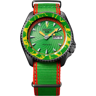 Seiko 5 Sports Street Fighter Blanka Green Dial Green Strap Automatic SRPF23K1