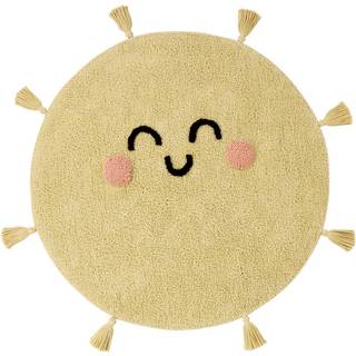 Håndvævet børnetæppe You're My Sunshine med kvaster, vaskbar