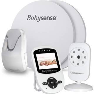 BABYSENSE 7 BEVÆGELSES- OG ÅNDEDRÆTSSALARM + BABYALARM V24 MED VIDEOMONITOR