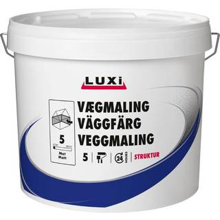 Vægmaling køkken/bad hvid 4,5 liter - Luxi