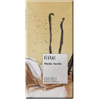 Vivani chokolade hvid m. vanille Ø 80 gr.