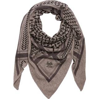 Lala Berlin tørklæde - Triangle Trinity Classic M stradivari dark brown melange