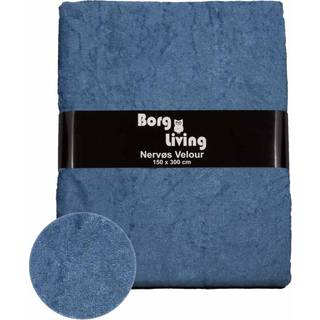 Velour dug - 15 meter - Lyseblå - Nervøs velour - Pakke med 15 meter