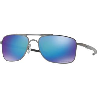 Oakley Mand OO4124 GAUGE 8 412406 Solbriller Metal Grå Blå Firkantet Polariseret Prizm Iridium