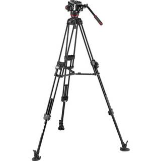 Manfrotto Video Tripod Kit 504X + 645 Fast Twin Aluminium