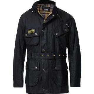 Barbour International Slim Wax Jacket Black
