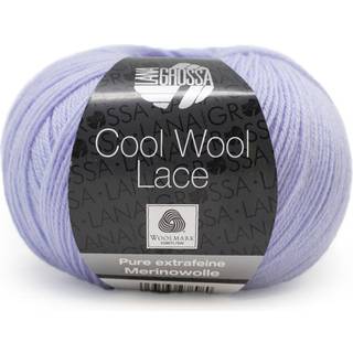 Lana Grossa Cool Wool Lace 39 Resedagrøn Indhold: 100% ren ny, ekstrafin merinould Vægt/Længde: 50 g = ca. 400 meter Anbefalede pinde: 2-3 mm Strikkefasthed: 10 x 10 cm = 34 m x 44 p Vask:Finvask 30º/ Tørres fladt.