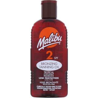 Malibu bronzing tanning oil SPF2 low protection tropical coconut fragrance 200ml