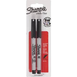 Sharpie Permanent Markers | Meget fin spids | Sort | 2 styk