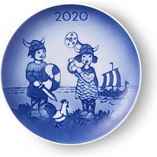 Royal Copenhagen Bing & GrøndahL barnets dag platte 2022 Hvid