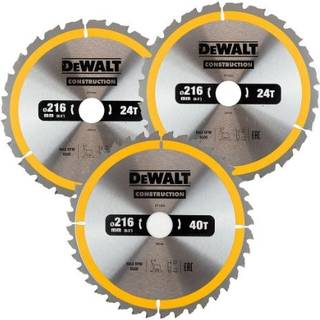 DeWALT Construction-klinge til stationær rundsav, 216mm, 3-pak (DT1962-QZ)