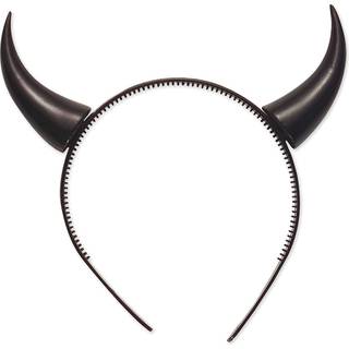 Sorte horn på hårbøjle