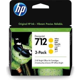 Hp Blæk Gul 712 29ml 3-pack
