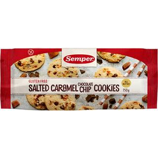 Semper Cookies m. saltet karamel & chokolade - glutenfri
