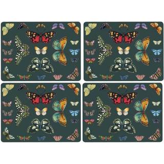 Pimpernel Botanic Garden Harmony Placemats Set p? 4 (15.7 """" X 11.7 """") - Stain & Heat Resistent - Holdbar kork backed Table Mats Butterfly Motif
