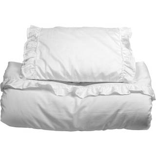 NG Baby Sengesæt Klapvogn/Vugge Med Flæse White One Size      Unisex