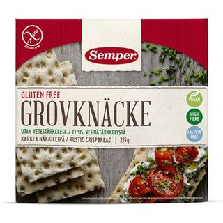 Semper Grov Glutenfri Knækbrød - 215 g.