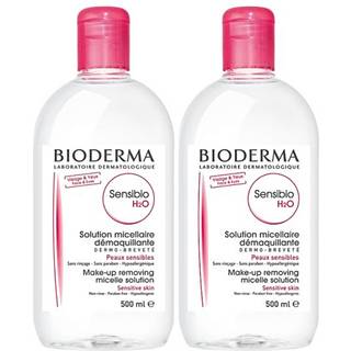 Bioderma Sensibio H2O Micellar Water Duo Pack Makeup Remover Gentle for Skin Fragrance-Free & Alcohol-Free No Rinse hudpleje med micell?r teknolo